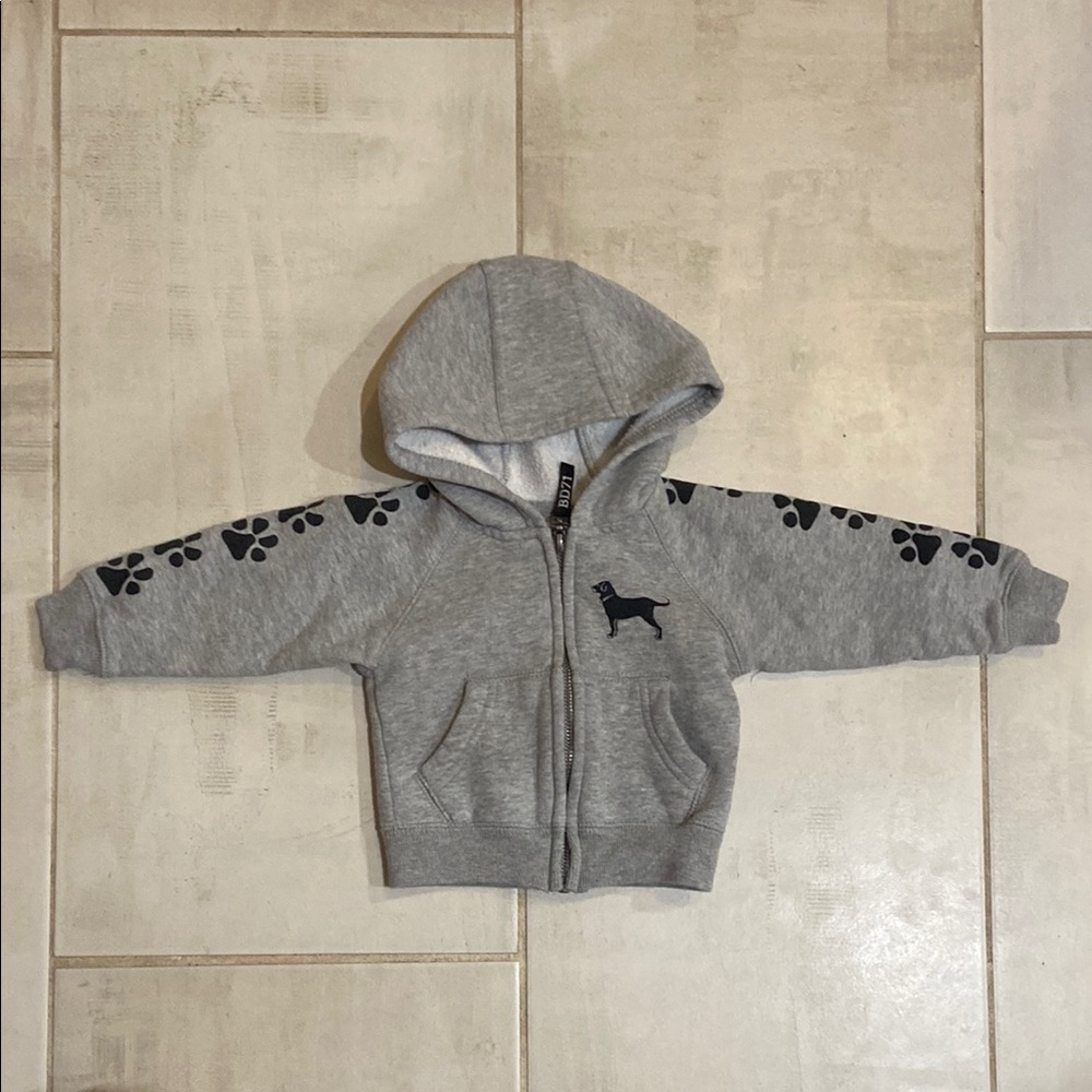 The Black Dog Lil Kids Full Zip Sweatshirt - 6 months